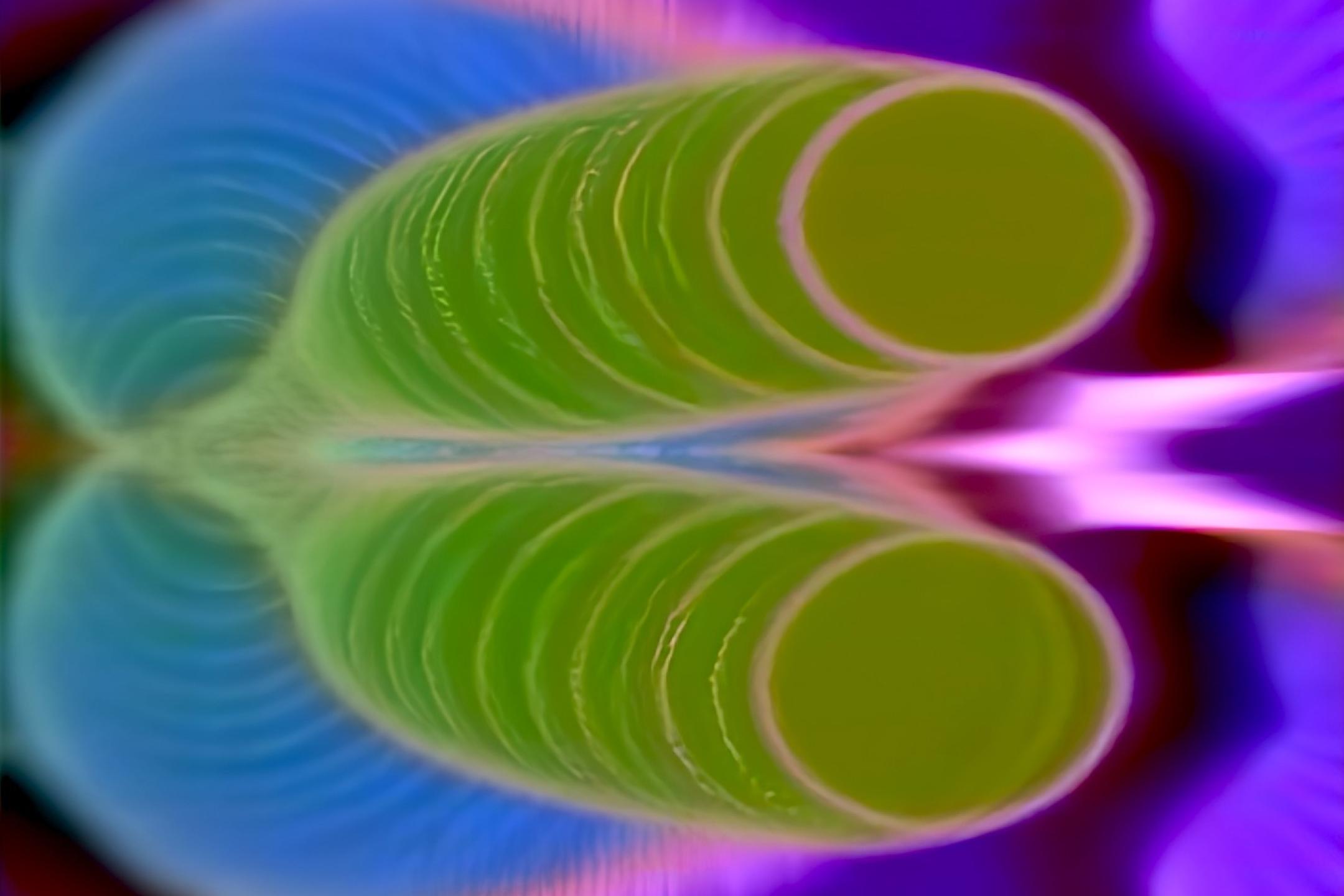 abstrakte blau und grün töne