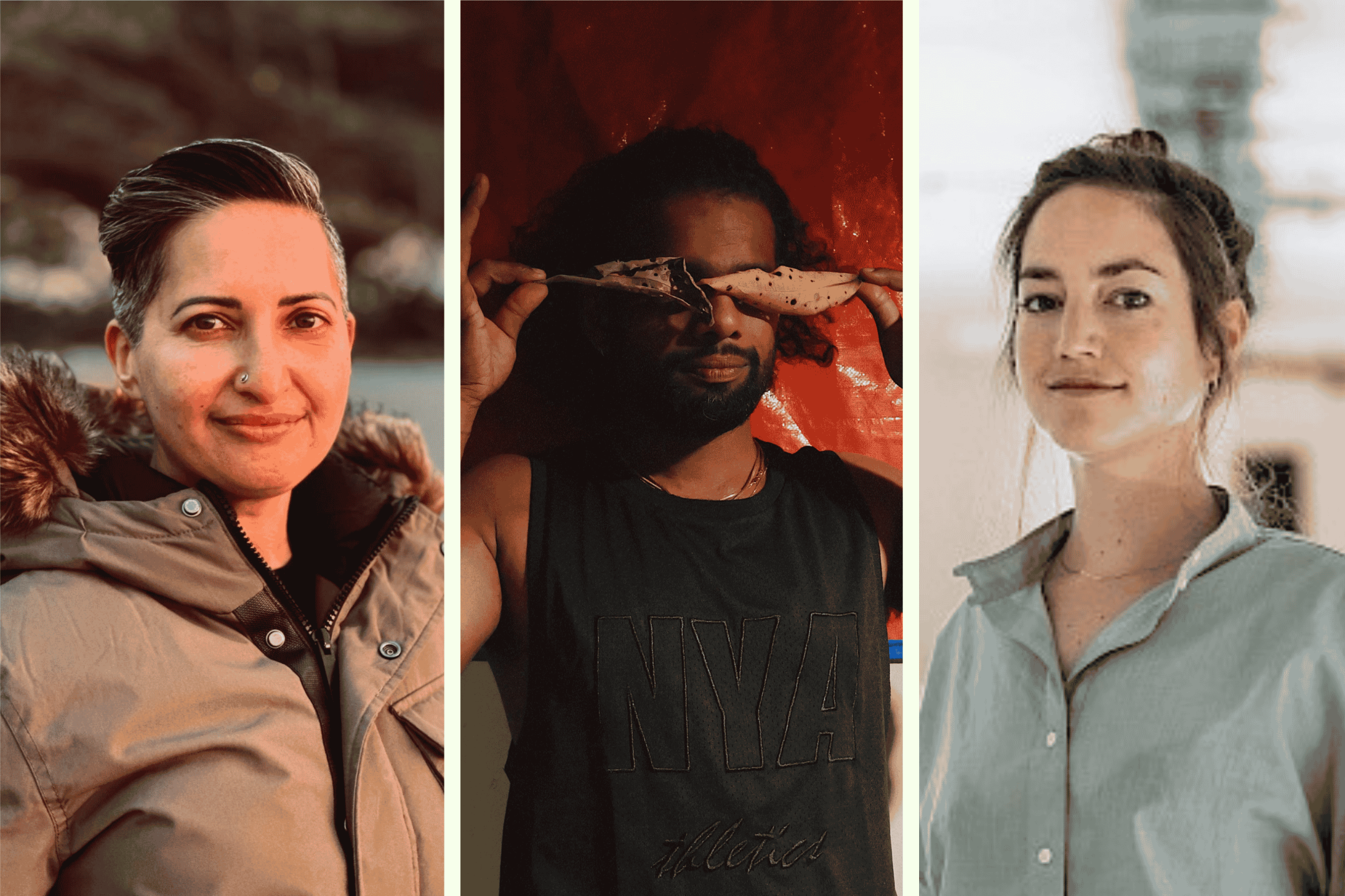 Eine Collage aus drei Portraitbildern