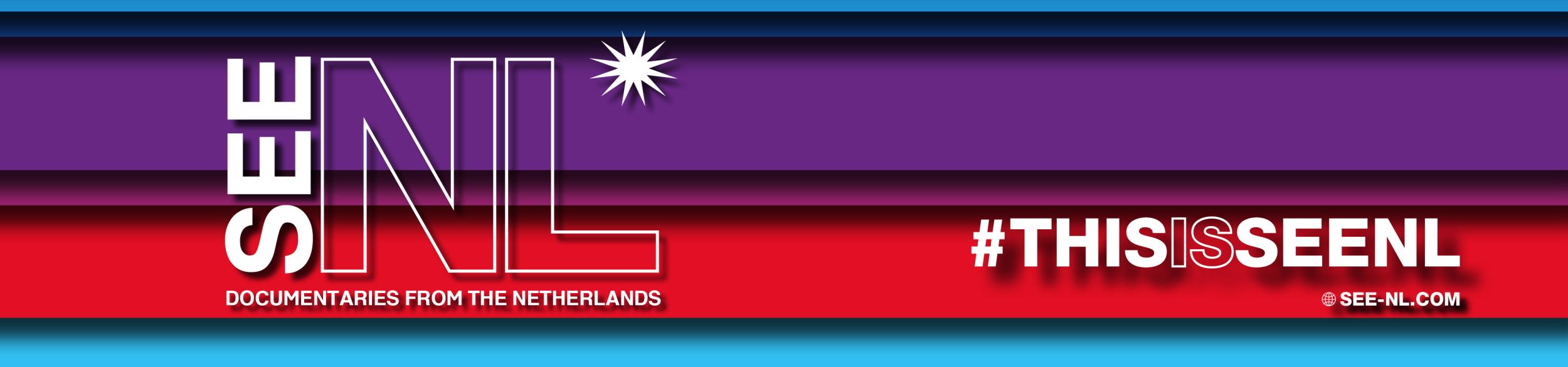 In front of a stripy background the Logo of SeeNL with a small star and: #ThisIsSeeNL