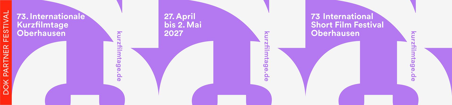Werbebanner Oberhausen Film Festival