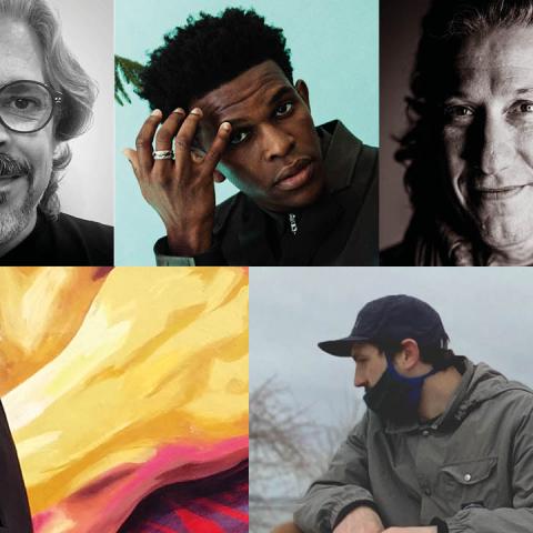 Collage aus Portraitfotos von fünf Personen.