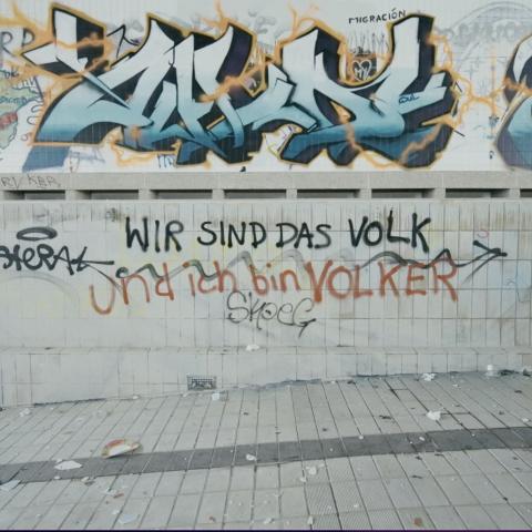 Bild eines Graffitis