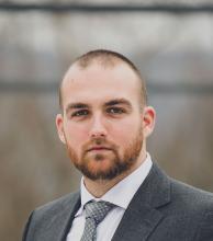 Portrait of Miljan Vučelić in a suit