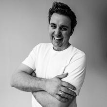 Portrait of Alexander Mettin laughing