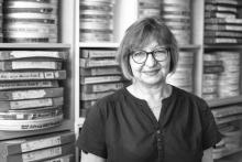 black and white photograph of Kerstin Lommatzsch