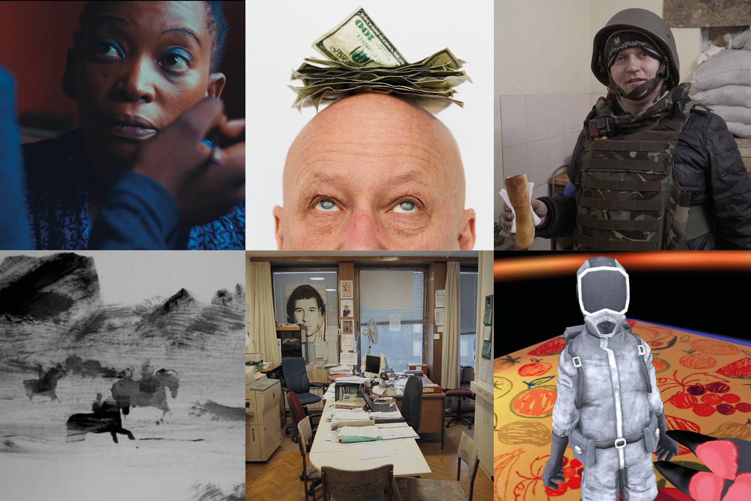 collage of film stills from the DOK stream