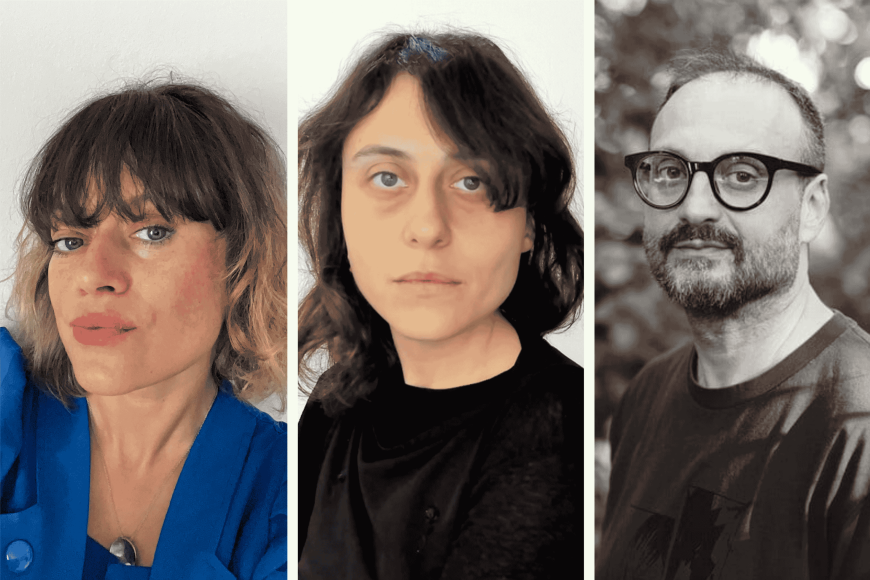 A collage of the headshots of Weronika Lewandowska, Dana Melaver and Prodromos Tsiavos