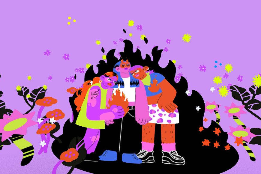 Filmstill Draw for Change: We Exist, We Resist