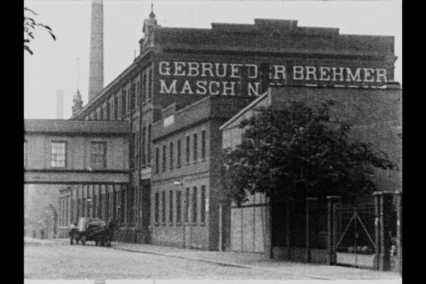 Filmstill Messefilm der Fa. Gebrüder Brehmer [Ausschnitt]